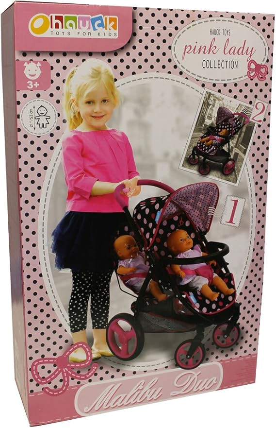 malibu double doll stroller