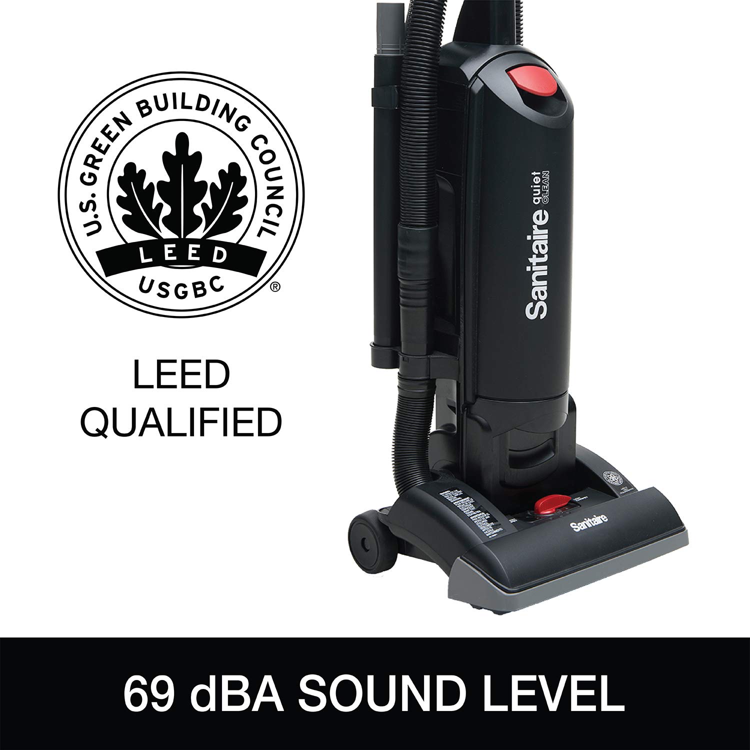 Sanitaire Force Quiet Clean Upright Vacuum, Black: Industrial & Scientific