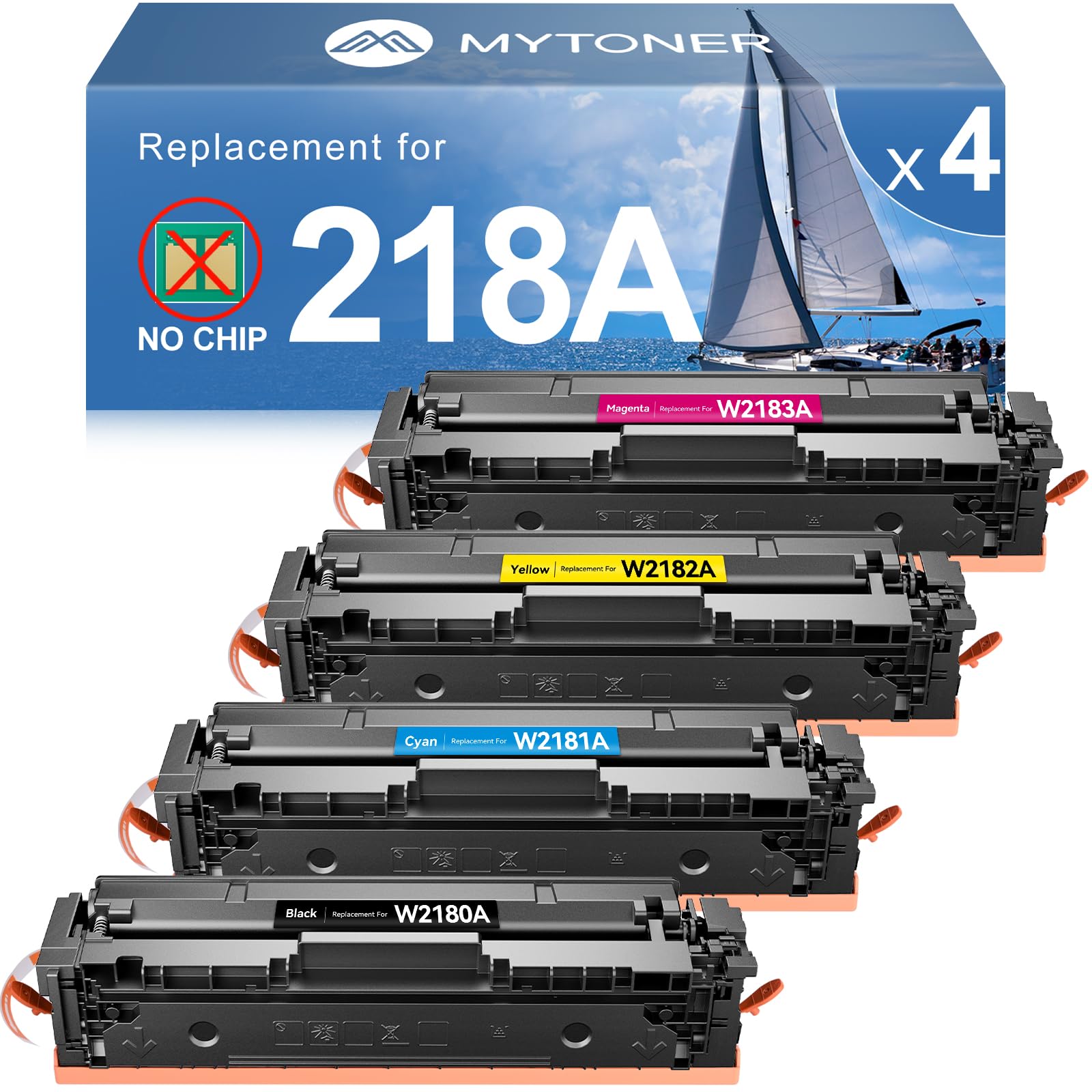 MYTONER 218A Toner Cartridges Set 4-Pack