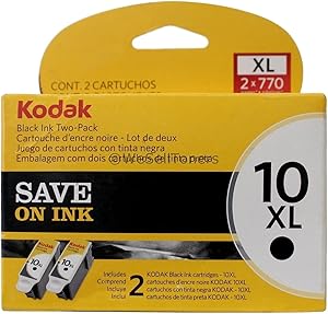 Kodak 10XL Ink Cartridge Twin Pack Black 127 0917