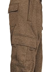 Men's Cargo Sweatpants Casual Fleece Joggers Loose