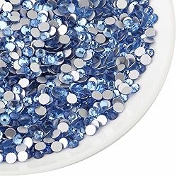 beadsland Flat Back Crystal Rhinestones Round Gems