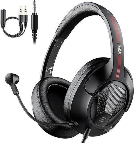 EKSA Ultralight 160g Computer Headset with Microphone, Wired