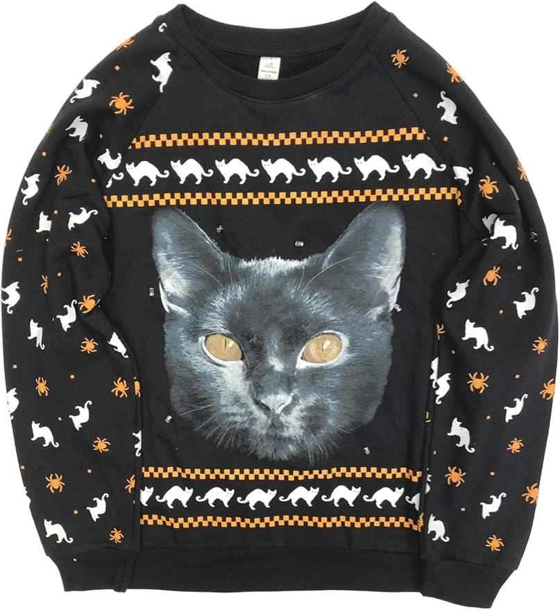 black cat sweatshirt