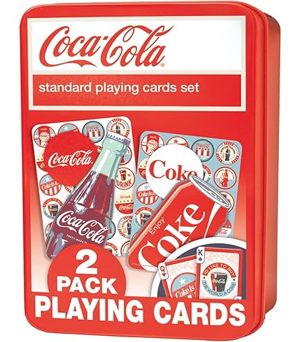 CocaCola Nostalgia Playing Cards コカコーラ Vintage Coca Cola Nostalgia Playing Cards Set of 2 Tin 1994