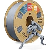 OVERTURE Matte PLA Filament 1.75mm, 1kg Matte Light Gray | Low Warp &amp; Smooth Finish, 1kg (2.2lbs) Dimensional Accuracy +/- 0.02mm, Fit Most FDM Printer (Matte Light Gray)