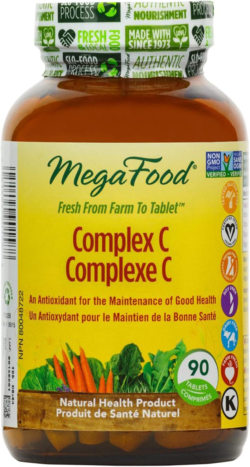 MegaFood Complex C, Supports & Maintains Healthy Immune Function, 90