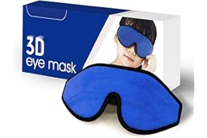 ASTRA VENA Sleep Mask for Kids with Blockout Light - Memory Foam 3D Contoured Eye Mask - Eye Cover & Travel Sleep Mask, Blindfolds for Kids, Girls, Boys (Dark Blue)