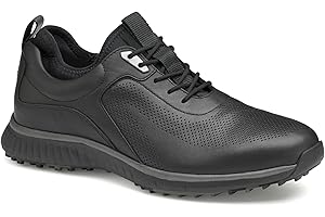 Johnston & Murphy Men's XC4 H1-Luxe Hybrid Golf Shoes | Waterproof Leather | Lightweight | Memory-Foam Cushioning