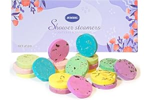 Bumodel Shower Steamers Aromatherapy 20Pack Organic Shower Bath Bombs for Women Mom and men Shower Tablets with Natural Essential Oils for Home SPA Self Care Relaxation Gift for Birthday,Christmas Day
