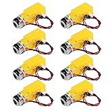 AEDIKO 8pcs TT Motor Dual DC 3-6V Gearbox Motor