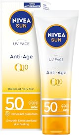 NIVEA SUN UV Face Anti-Age SPF 50 Cream 50ml Q10 Protects UVA UVB Wrinkles view 1