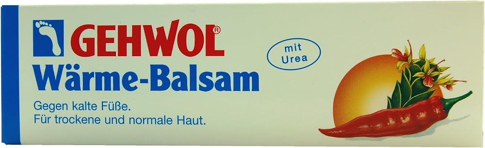 Gehwol Warm Balm 75ml for Cold Feet Moisturizing Foot Care Odor Athlete's Foot