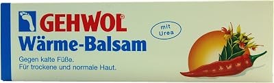 Gehwol Warm Balm 75ml for Cold Feet Moisturizing Foot Care Odor Athlete's Foot