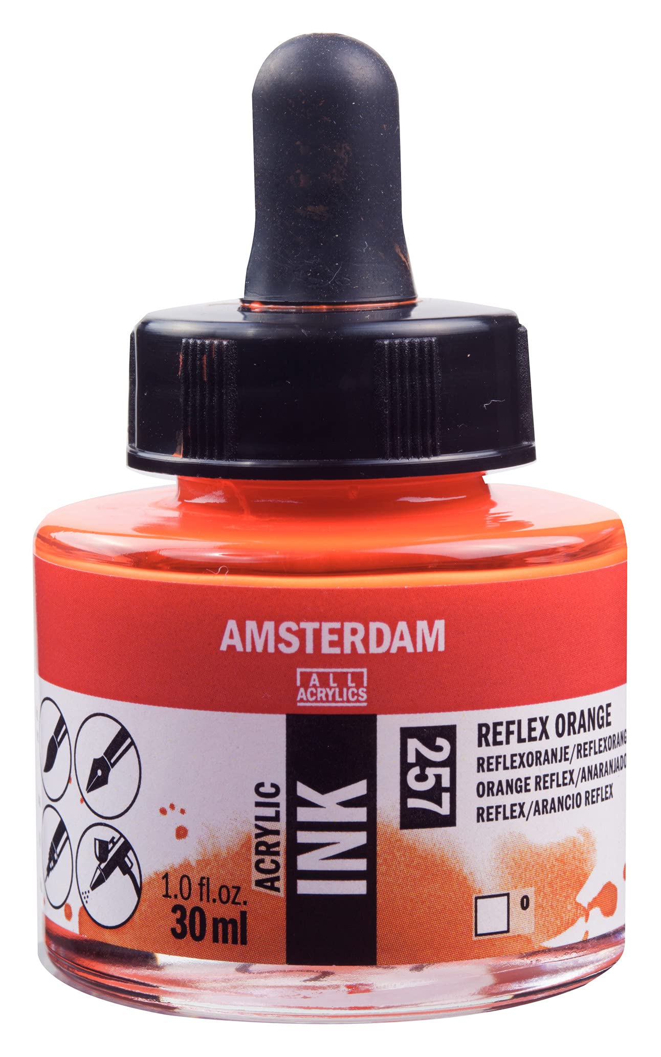 Amsterdam Acrylic Ink Bottle 30 ml Reflex orange 257 (17202570)