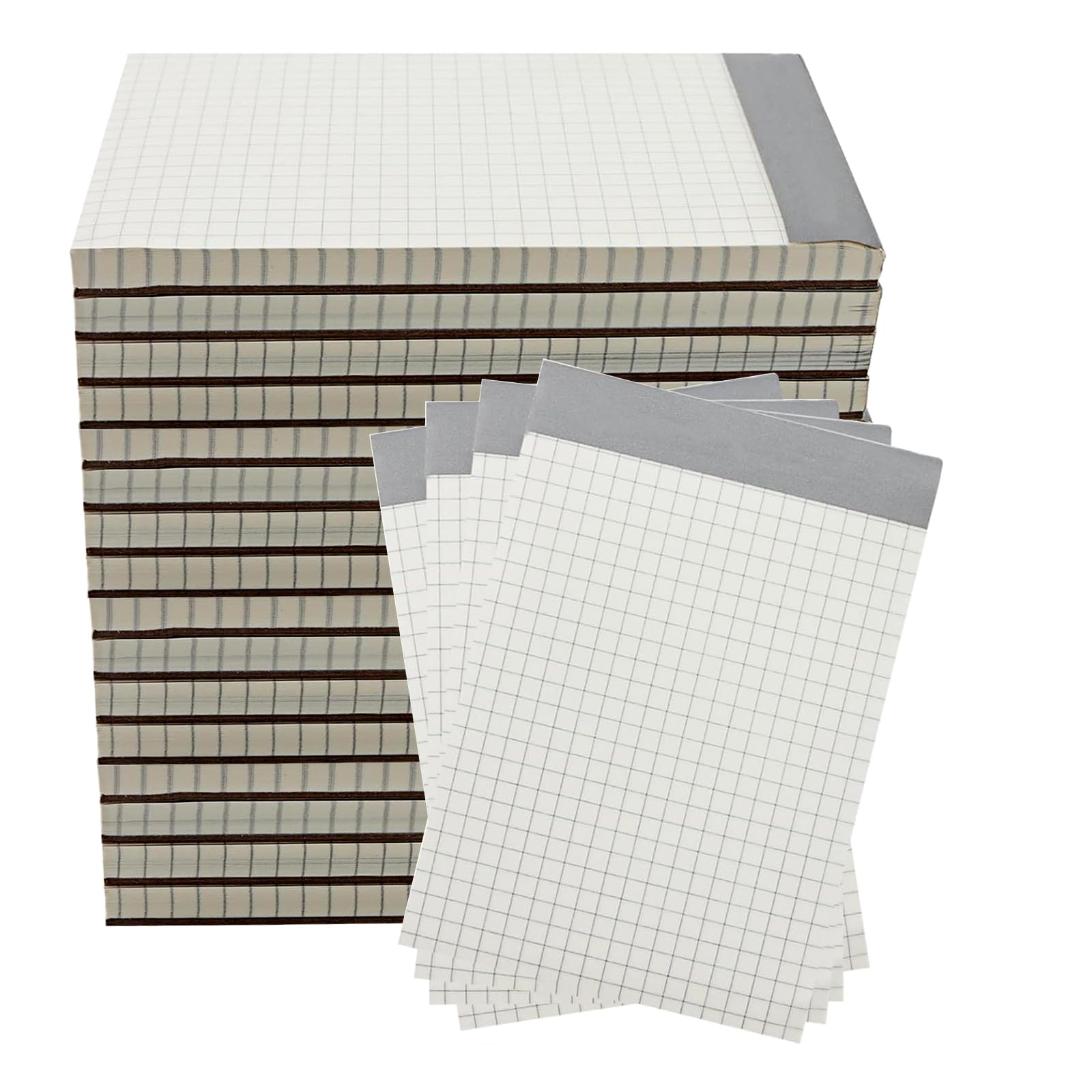 ZEONHEI 20 Pack A6 Small Notepad Grid Pads, 70 Sheets Squared Paper Note Pads Graph Pads, Mini Pocket Notebook Refills for Taking Notes, Sketching, Drawing Graph, 140x104mm