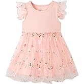 UMELOK Toddler Tutu Dress Little Girls Tulle Casual Dresses Size 3-8 Years