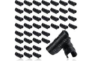 SanSanYa 50PCS Garden Greenhouse Film Clamps, Black, 1.26" (30-32mm)