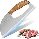 Plys Kitchen Meat Cleaver Knife, Unique Effort Saving Knife Professional Stainless Steel Chef Cooking Knives for Cutting Meat Vegetable Father Mother