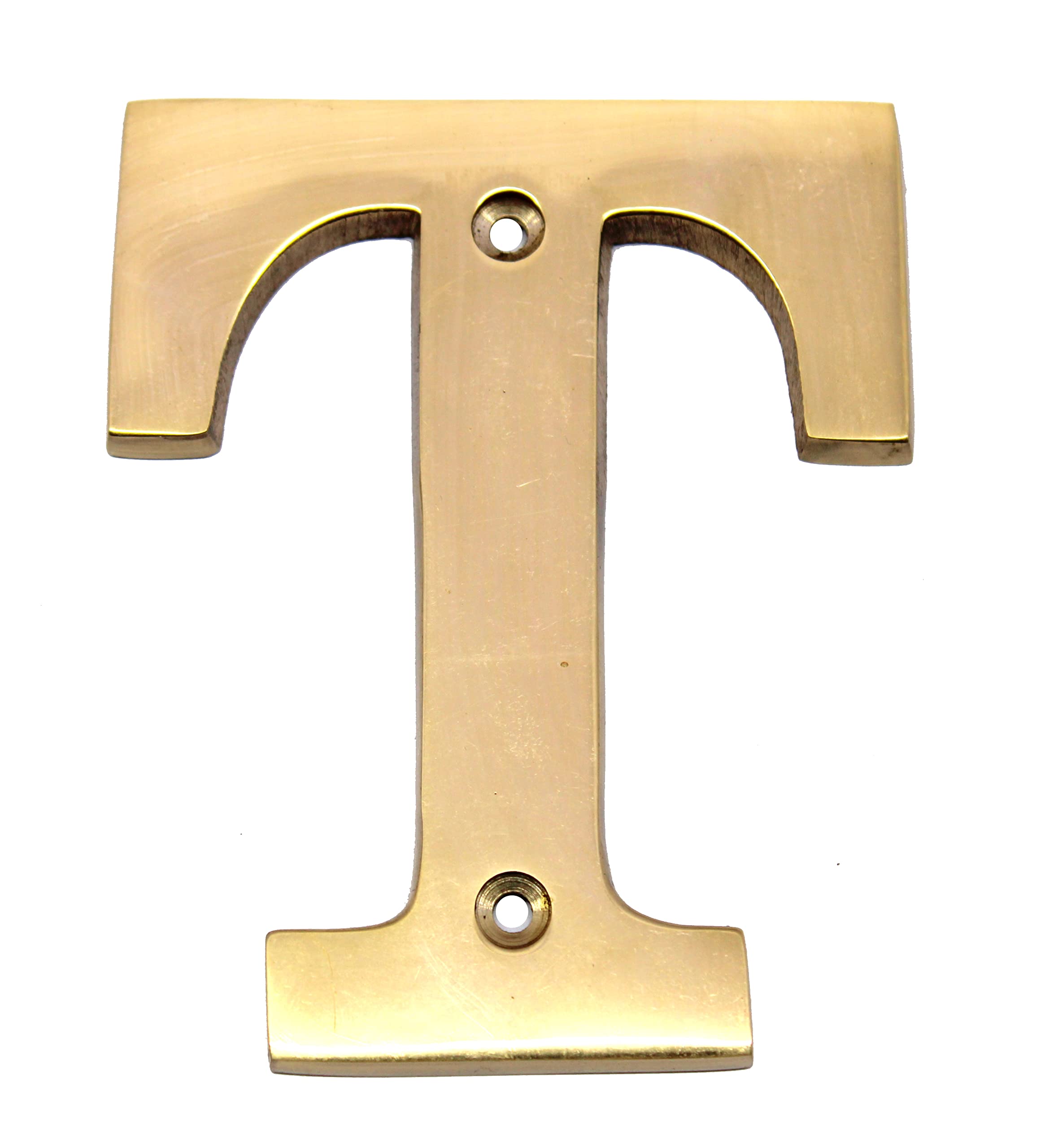 esplanade Brass House Hotel Door Name - Wall Door Plaque Alphabet Letter "Z" - 4" Inches ("T" Alphabet - 4)