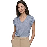 NUKELOLO V Neck Blouses for Women Petal Sleeve Summer Tops Capsule Wardrobe Essentials Dressy Casual Shirt