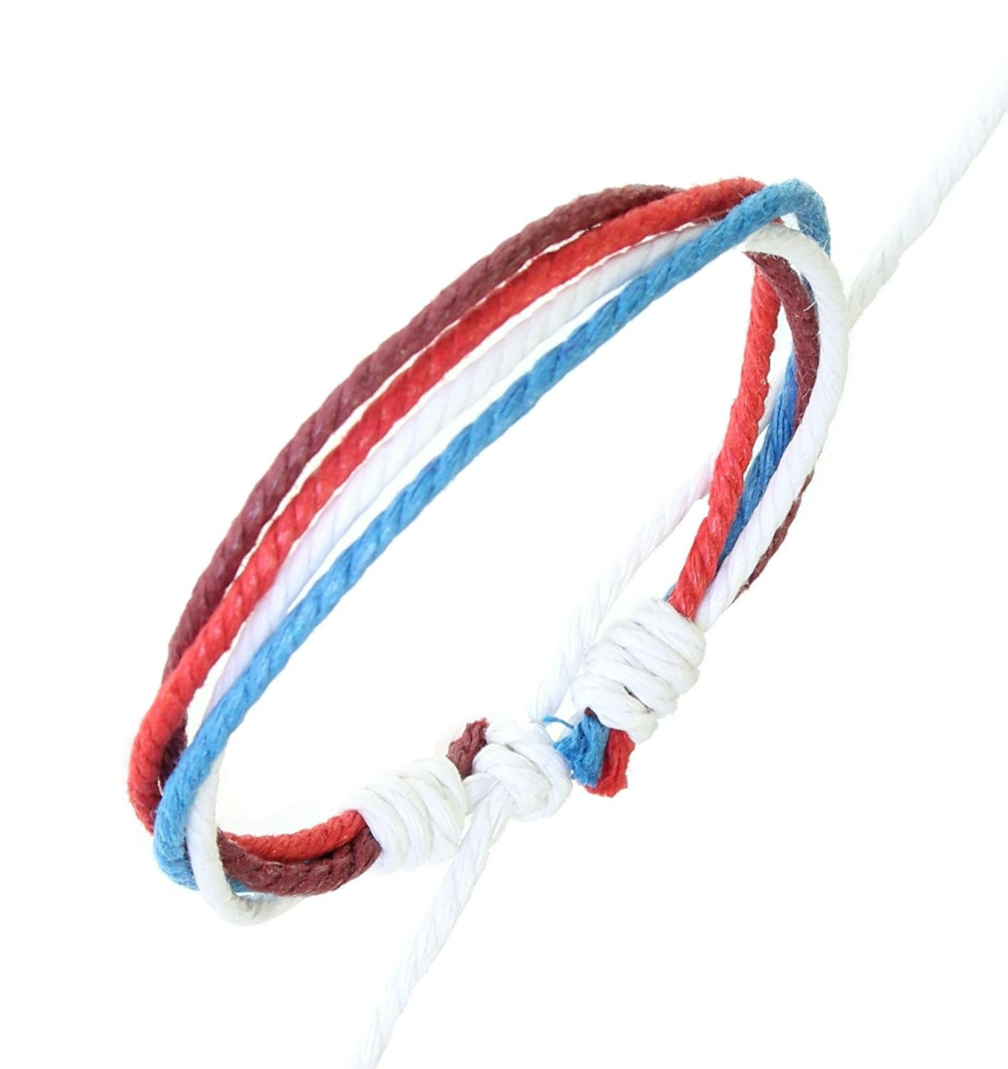 Surf Surfer Style Multi Coloured Cord Wristband Bracelet 72 Amazon.co.uk Kitchen & Home
