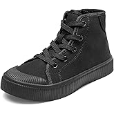 DREAM PAIRS Kids Sneakers Little Boys Girls High Top Canvas Shoes LilLegends CourtStar Casual Walking Shoes