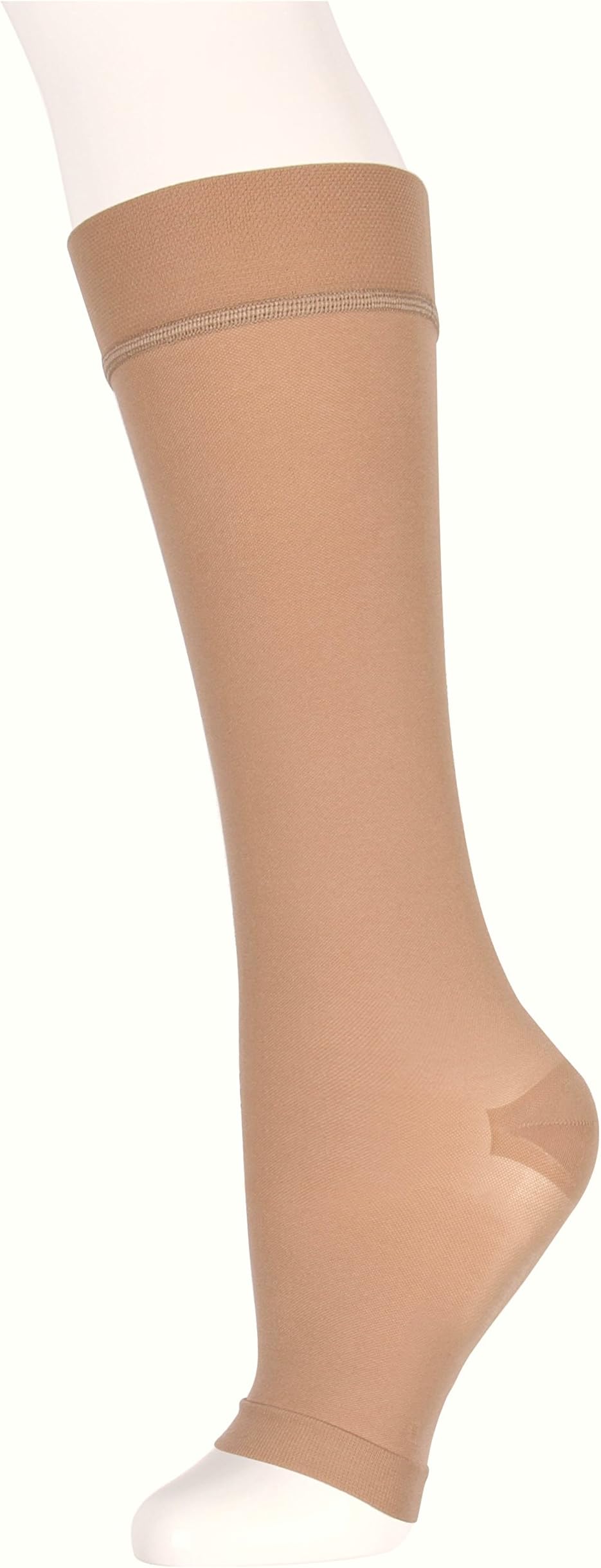 ZaryzzA Compression Stockings, Open Toe Compression Socks, Graduated Support, Knee High, 15-20mm Hg (1 Pair)