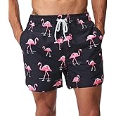 SILKWORLD Men's Swim Trunks Quick Dry Shorts with Pockets