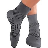 TechWare Pro Plantar Fasciitis Socks - Ankle Compression Socks for Women & Men. Achilles Tendonitis Brace & Foot Arch Support