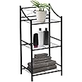 Sorbus Bathroom Storage Shelf, 3-Tier Freestanding Toilet Storage Shelves — Display Bath Essentials, Planters, Books (3-Tier)