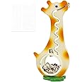 AORCMITN Wooden Giraffe Piggy Bank Boalord for Boys Kids Girls Clear Big Belly Animal Coin Bank for Toddler Real Money Toy