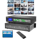 MT-VIKI Upgraded 4K HDMI Matrix Switch 16x16 w/Web GUI,Built-in US ADI Chip | 4K@30Hz 2U Rack Mount Matrix Switcher &amp; Splitter, EDID, RS232, LAN Port, Remote