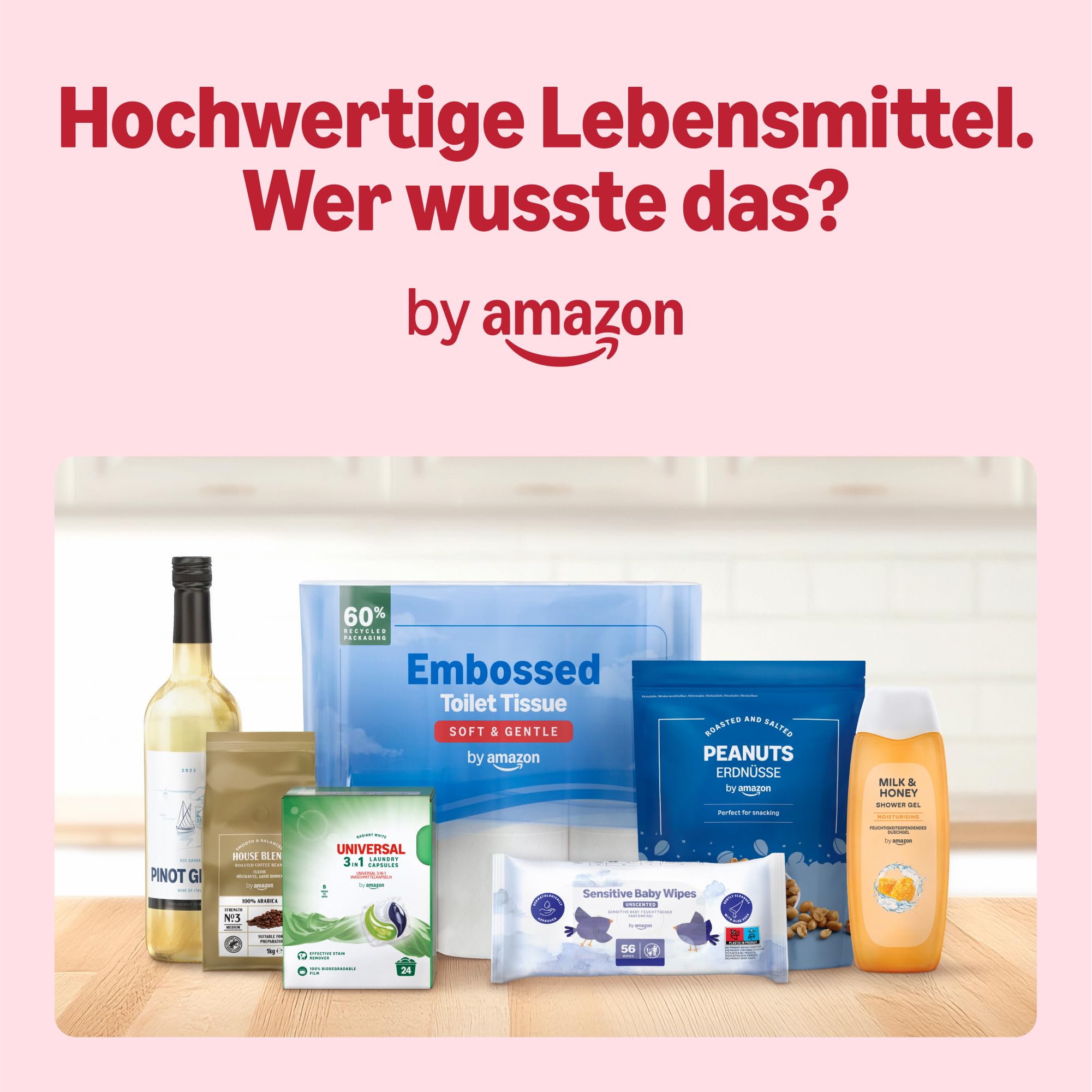 by Amazon Extrastarker Müllsack (Bindegriff) 15 x 75 Liter 6