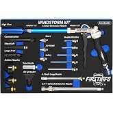 FIRSTINFO A18569KUS 22-Piece Windstorm (2X Flow) Air Blow Gun Kit