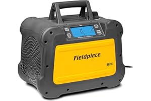 Fieldpiece - MR45 Lightweight Digital Refrigerant Recovery Machine - Wide Operating Voltage with Easy Access Ports - A2L Comp