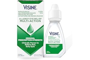 Visine -A Eye Allergy Relief, Antihistamine & Redness Reliever Eye Drops (Quantity 1)