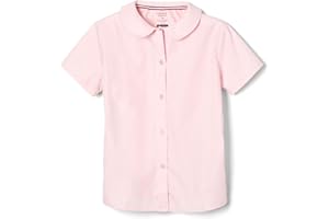 French Toast Girl's Short Sleeve Peter Pan Collar Blouse (Standard and Plus)