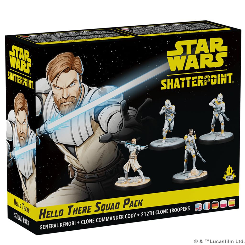 Atomic Mass Games | Star Wars Shatterpoint: Hello There - Obi-Wan Kenobi Squad Pack | Tabletop Miniatures Game | Ages 14+ | 2 Players | 90 Minutes Playing Time