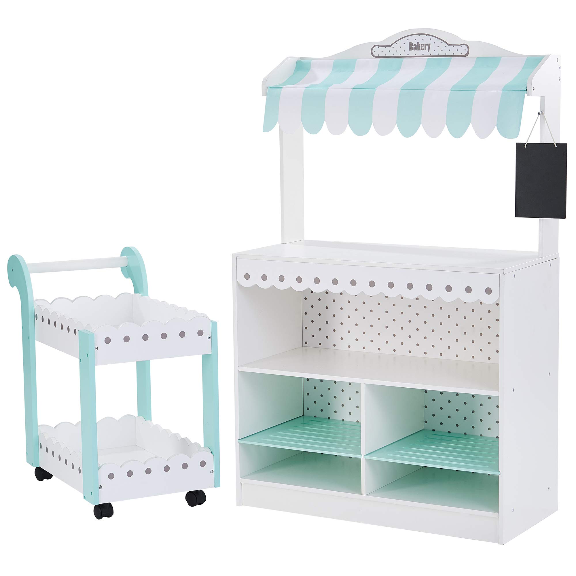 Teamson Kids My Dream Bakery shop Dessert Stand White / Mint TD-13003A