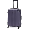 Kenneth Cole REACTION Out of Bounds Lightweight Hardshell 4-Wheel Spinner Luggage, Smokey Purple, 24-Inch Checked