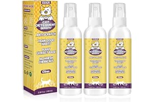 ESIXJS Enhanced Cat Deterrent Spray 10.14 Fl Oz No Scratch for Cats Indoor & Outdoor Keep Off Cat Natural Safe Spray Repellent for Effective Training Aid for Furniture Curtain Sofas Protection