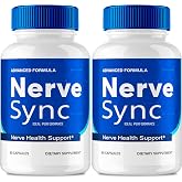 Nerve Sync Capsules, Official Nerve Sync Advanced Nerve Health Supplement Pills - Maximum Strength, All Natural Healthy Circulation &amp; Stable Levels, NerveSync Support Reviews (2 Pack)