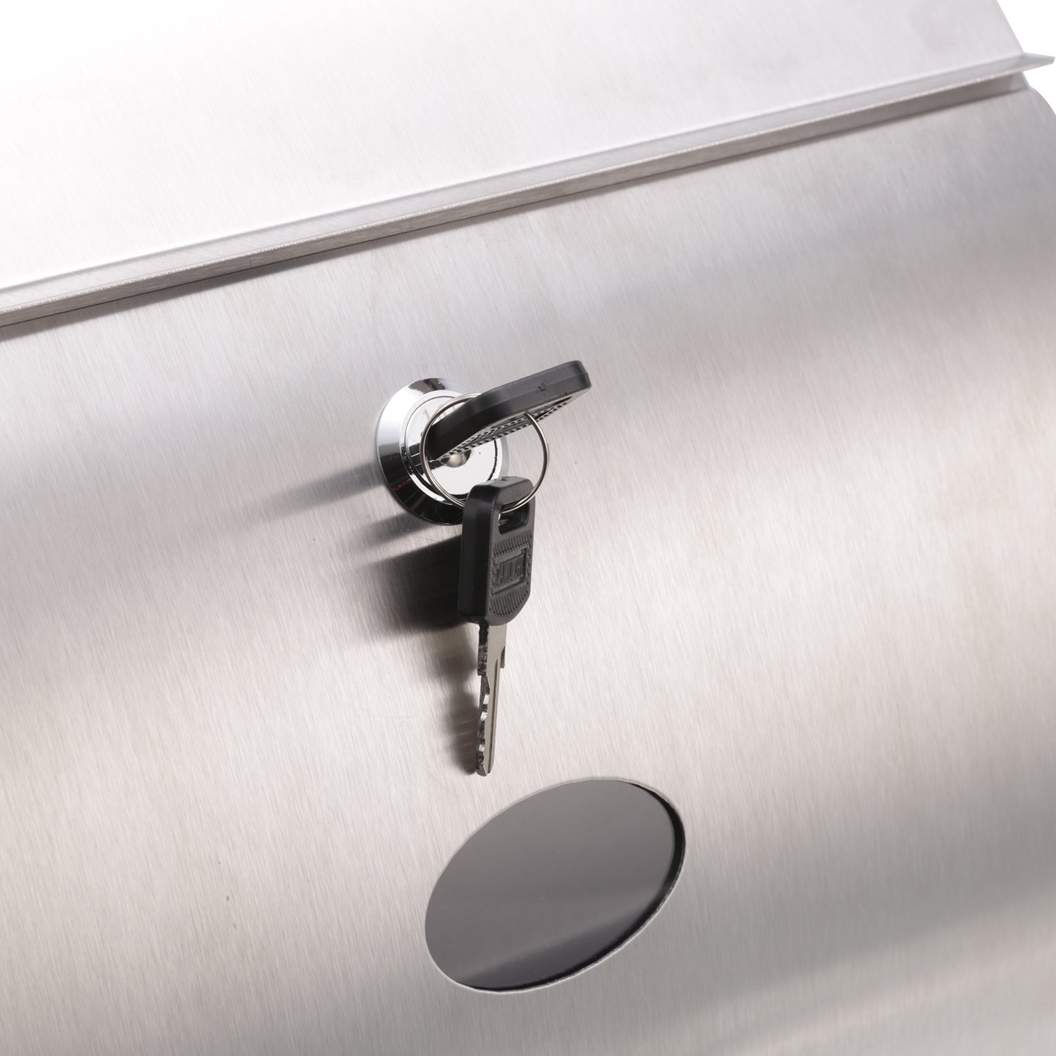 coorun Boîte aux lettres boîte aux lettres en acier inoxydable brossé Boîte aux lettres murale Post Letter Box Boite aux lettres, argent