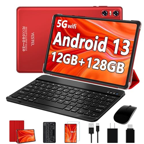 YESTEL 2024 Newest Android 13 Tablet 10 inch Tablet with 12GB RAM ...