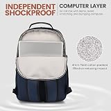 LOVEVOOK Laptop Backpack 15.6 Inch Women USB Charging Navy Blue view 6