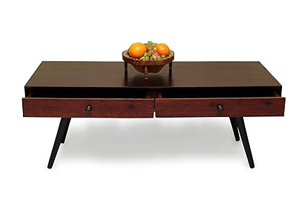 Ganpati Art Sheesham Wood Center Coffee Table With 2 Drawers