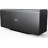 DOSS SoundBox Ultra Bluetooth Speaker with 2.1 Channel Audio, 80W Superior Sound with Deep Bass, Two DSP Technologies, 18H Playtime, BT 5.3, Wireless for Home, Office, Livingroom-Black