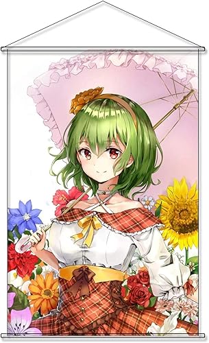 Amazon Finerwi タペストリー 東方project 東方プロジェクト 風見 幽香 かざみ ゆうか Kazami Yuka ポスター 掛ける絵 巻物 軸物 部屋飾り壁 アニメ おしゃれ 萌え 60cm 90cm アニメ 萌えグッズ 通販