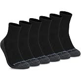Timberland Men's Socks, Comfort Quarter Socks, Arch Support, Padded Cushion, Moisture Control
